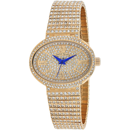 Christian Van Sant Women's Watch - Sparkler Quartz Rose Gold Dial Bracelet | CV0252 ,