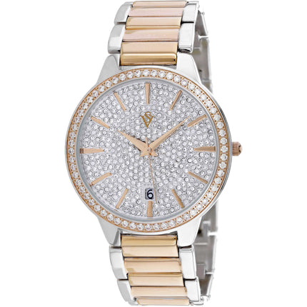 Christian Van Sant Women's Watch - Alessia Silver Dial Two Tone Bracelet | CV0293A ,