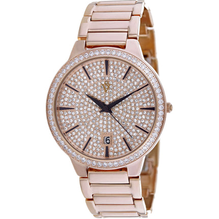 Christian Van Sant Women's Watch - Alessia Quartz Rose Gold Dial Bracelet | CV0294A ,