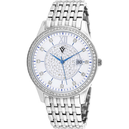 Christian Van Sant Women's Watch - Carla Quartz White Dial Silver Bracelet | CV0480 ,