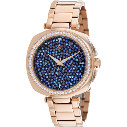 Christian Van Sant Women's Watch - Mirabella Blue Dial Rose Gold Bracelet | CV0492 ,