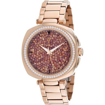 Christian Van Sant Women's Watch - Mirabella Quartz Rose Gold Steel Bracelet | CV0493 ,