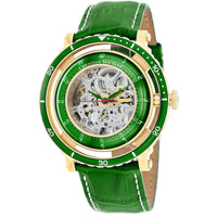 Christian Van Sant Men's Watch - Dome Automatic Silver Dial Leather Strap | CV0751 ,