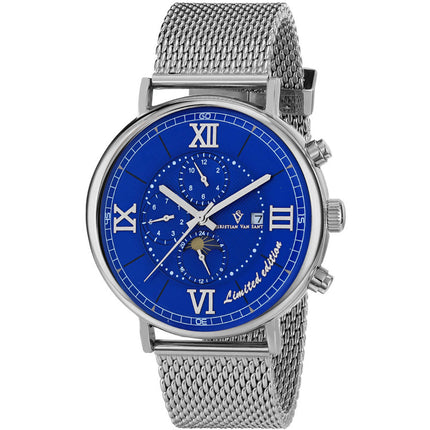 Christian Van Sant Men's Watch - Somptueuse LTD Automatic Blue Dial Steel | CV1152 ,