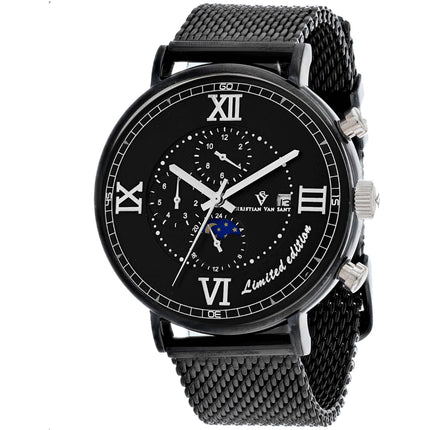 Christian Van Sant Men's Watch - Somptueuse LTD Automatic Black Bracelet | CV1159 ,