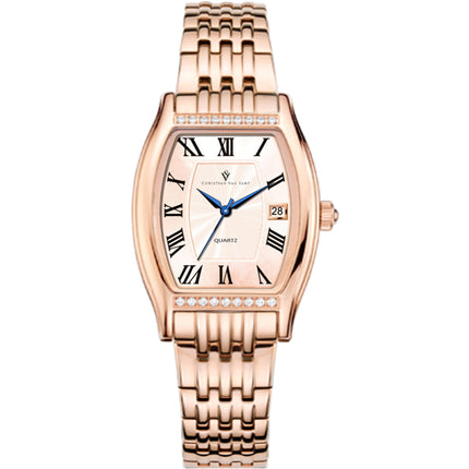 Christian Van Sant Women's Watch - Gemma Quartz Rose Gold Dial Bracelet | CV2453 ,