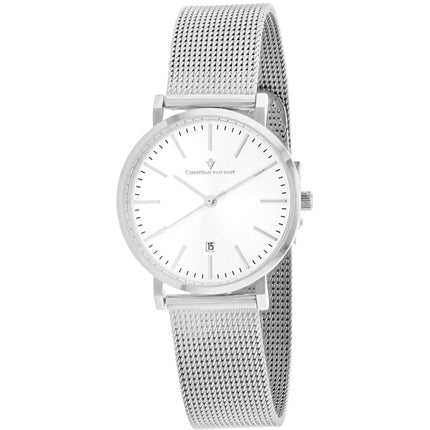 Christian Van Sant Women's Watch - Paradigm Quartz Silver Dial Bracelet | CV4223 ,