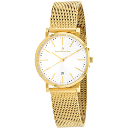Christian Van Sant Women's Watch - Paradigm Quartz Yellow Gold Bracelet | CV4225 ,