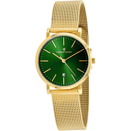 Christian Van Sant Women's Watch - Paradigm Quartz Yellow Gold Bracelet | CV4226 ,