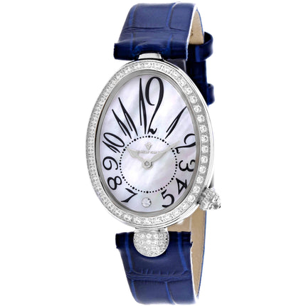 Christian Van Sant Women's Watch - Florentine Quartz Blue Leather Strap | CV4292 ,