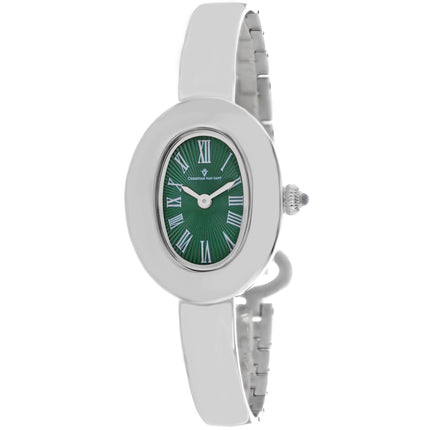 Christian Van Sant Women's Watch - Anora Quartz Green Dial Silver Bracelet | CV4332 ,