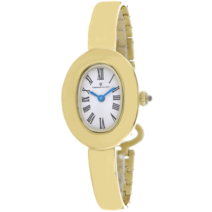 Christian Van Sant Women's Watch - Anora Silver Dial Yellow Gold Bracelet | CV4334 ,