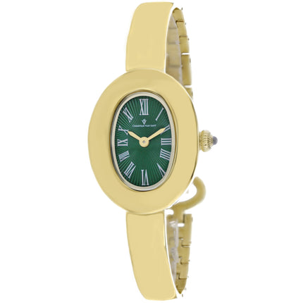 Christian Van Sant Women's Watch - Anora Green Dial Yellow Gold Bracelet | CV4336 ,