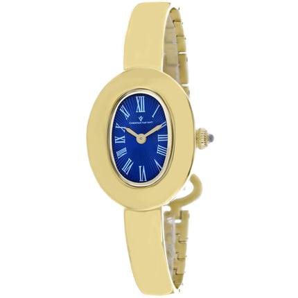 Christian Van Sant Women's Watch - Anora Blue Dial Yellow Gold Bracelet | CV4337 ,