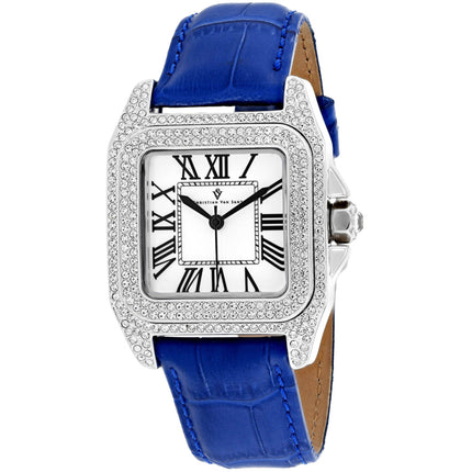 Christian Van Sant Women's Watch - Radieuse Quartz White Dial Leather Strap | CV4422 ,