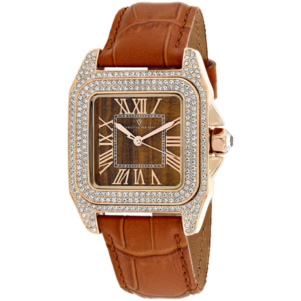 Christian Van Sant Women's Watch - Radieuse Quartz Yellow and Brown Dial | CV4423 ,