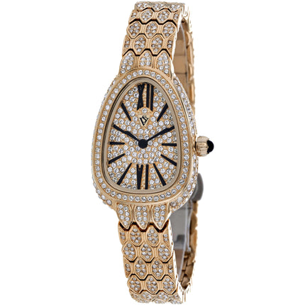 Christian Van Sant Women's Watch - Bella Quartz Rose Gold Steel Bracelet | CV4602 ,