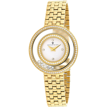 Christian Van Sant Women's Watch - Gracieuse Quartz Yellow Gold Bracelet | CV4831 ,