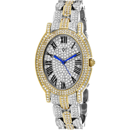 Christian Van Sant Women's Watch - Amore Silver Dial Two Tone Steel Bracelet | CV7233 ,