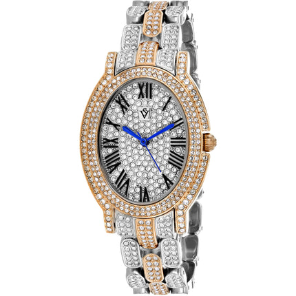 Christian Van Sant Women's Watch - Amore Silver Dial Two Tone Steel Bracelet | CV7234 ,