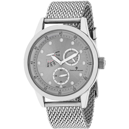 Christian Van Sant Men's Watch - Rio Silver Dial Stainless Steel Bracelet | CV8710 ,