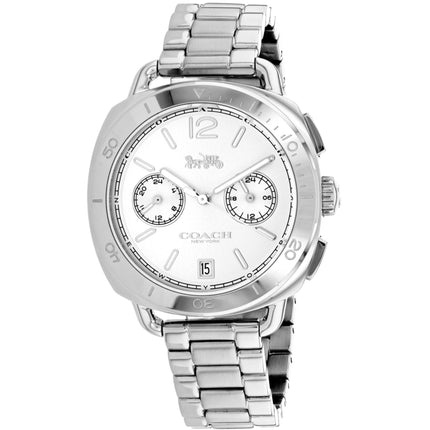 Coach Women's Watch - Tatum Quartz Silver Dial Stainless Steel Bracelet | 14502602 ,
