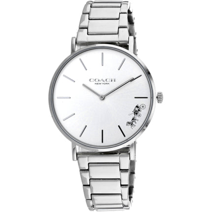 Coach Women's Watch - Perry Quartz Silver Dial Stainless Steel Bracelet | 14503344 ,