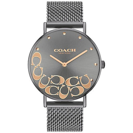 Coach Women's Watch - Perry Quartz Grey Dial Stainless Steel Bracelet | 14503825 ,