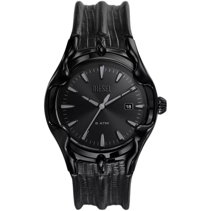 Diesel Men's Watch - Vert Quartz Date Display Black Dial Leather Strap | DZ2193 ,