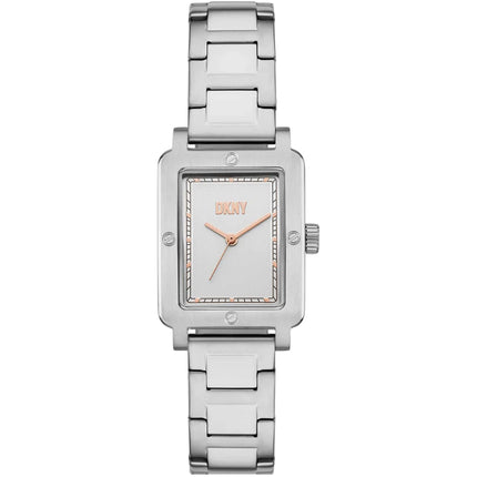 DKNY Women's Watch - City Rivet Quartz Silver Dial Stainless Steel Bracelet | NY6662 ,