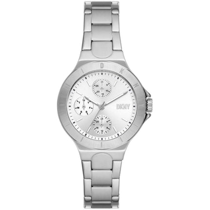 DKNY Women's Watch - Chambers Quartz Silver Dial Stainless Steel Bracelet | NY6678 ,