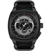 Egard Men's Watch - V1-Viking Suri Quartz Grey Dial Leather Strap | WCH-5083-F0H102 ,