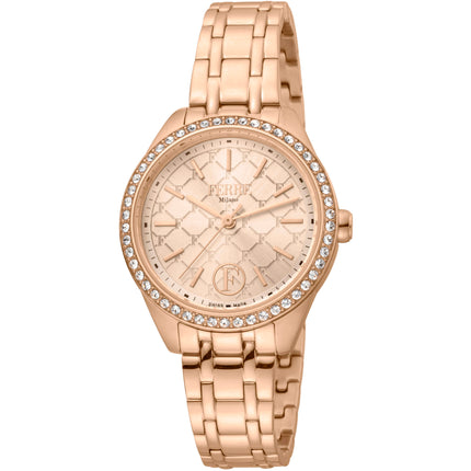 Ferre Milano Women's Watch - Classic Quartz Rose Gold Tone Dial Steel | FM1L116M0261 ,