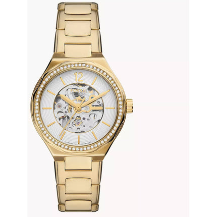 Fossil Women's Watch - Eevie Quartz White Dial Yellow Gold Steel Bracelet | BQ3782 ,