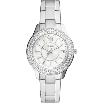 Fossil Women's Watch - Stella Quartz Silver Dial Stainless Steel Bracelet | ES5130 ,