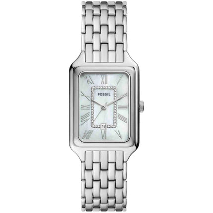 Fossil Women's Watch - Raquel Quartz White Mop Dial Silver Steel Bracelet | ES5306 ,