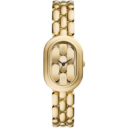 Fossil Women's Watch - Sloan Quartz Gold Tone Dial Yellow Gold Bracelet | ES5380 ,