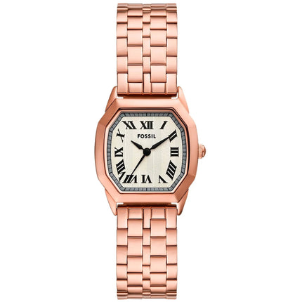 Fossil Women's Watch - Harlow Quartz Cream Dial Rose Gold Steel Bracelet | ES5386 ,