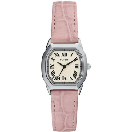 Fossil Women's Watch - Harlow Quartz SS Case Beige Dial Pink Leather Strap | ES5406 ,