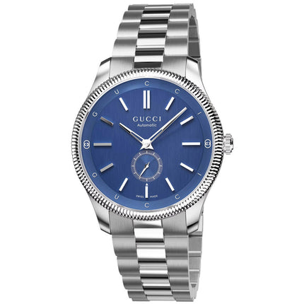 Gucci Women's Watch - G-Timeless Automatic Blue Dial Silver Tone Bracelet | YA126389 ,