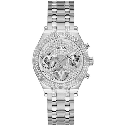 Guess Women's Watch - Quartz Day-Date Silver Dial Stainless Steel Bracelet | GW0440L1 ,