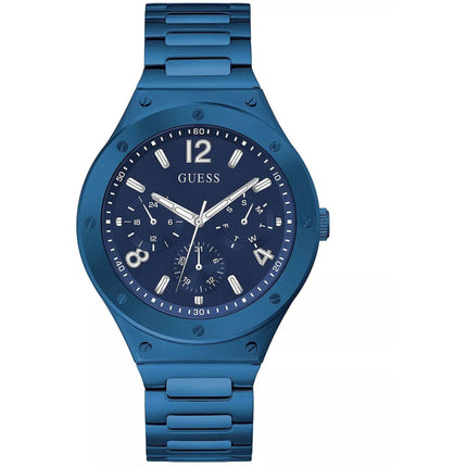 Guess Men's Watch - Scope Quartz Day-Date Blue Stainless Steel Bracelet | GW0454G4 ,