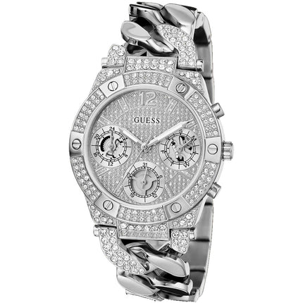Guess Women's Watch - Quartz Silver Dial Stainless Steel Bracelet Crystals | GW0513L1 ,