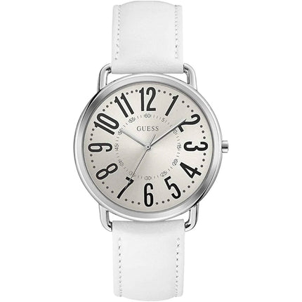 Guess Women's Watch - GC White Leather Quartz White Dial Leather Strap | U1068L1 ,