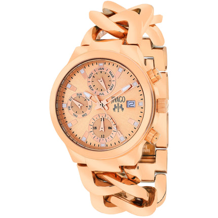 Jivago Women's Watch - Levley Quartz Rose Gold Tone Dial Steel Bracelet | JV1244 ,