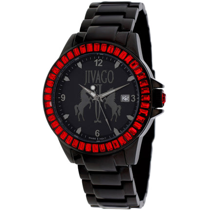 Jivago Women's Watch - Folie Swiss Quartz Black Stainless Steel Bracelet | JV4216 ,