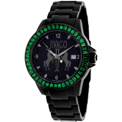 Jivago Women's Watch - Folie Swiss Quartz Black Stainless Steel Bracelet | JV4217 ,