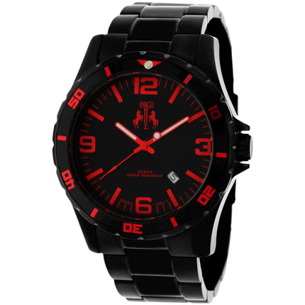 Jivago Men's Watch - Ultimate Swiss Quartz Black Stainless Steel Bracelet | JV6115 ,