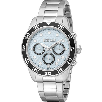 Just Cavalli Men's Watch - Young Blue Silver Stainless Steel Bracelet | JC1G243M0245 ,