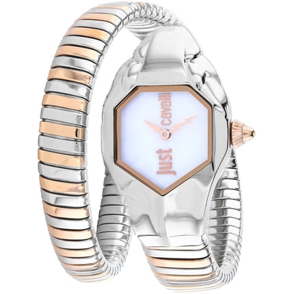 Just Cavalli Women's Watch - Glam Chic Quartz Mop Dial Two Tone Band | JC1L001M0045 ,